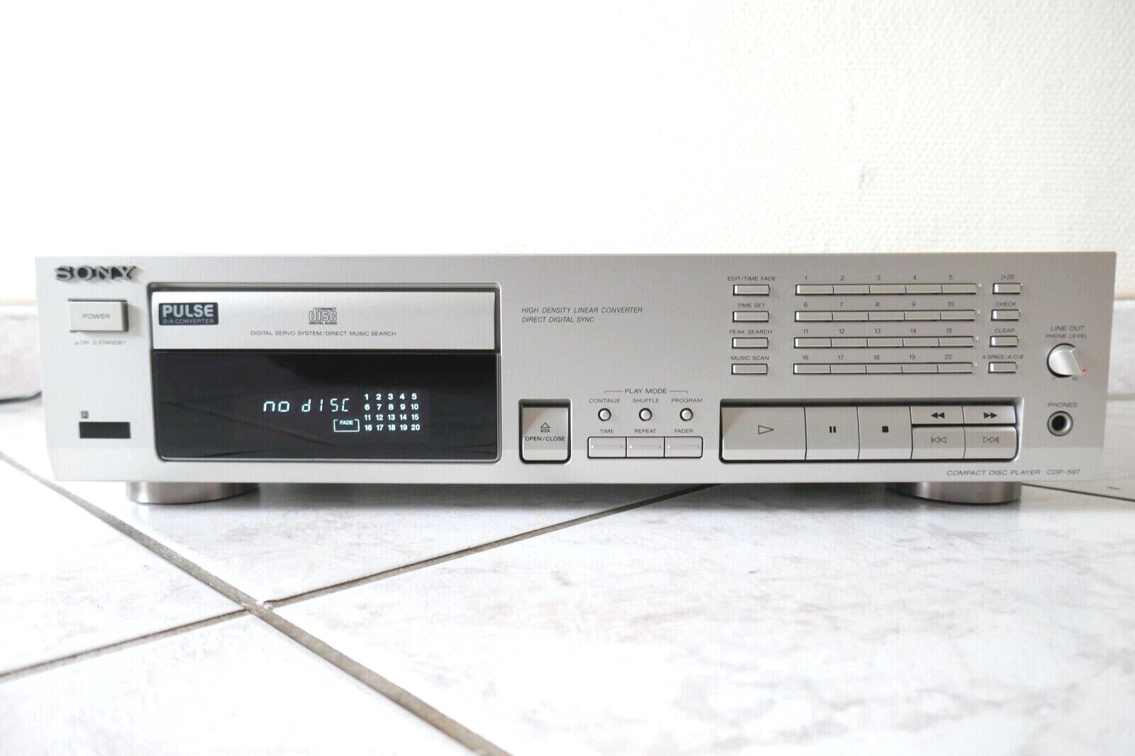 lecteur compact disc player sony cdp-597 occasion vintage
