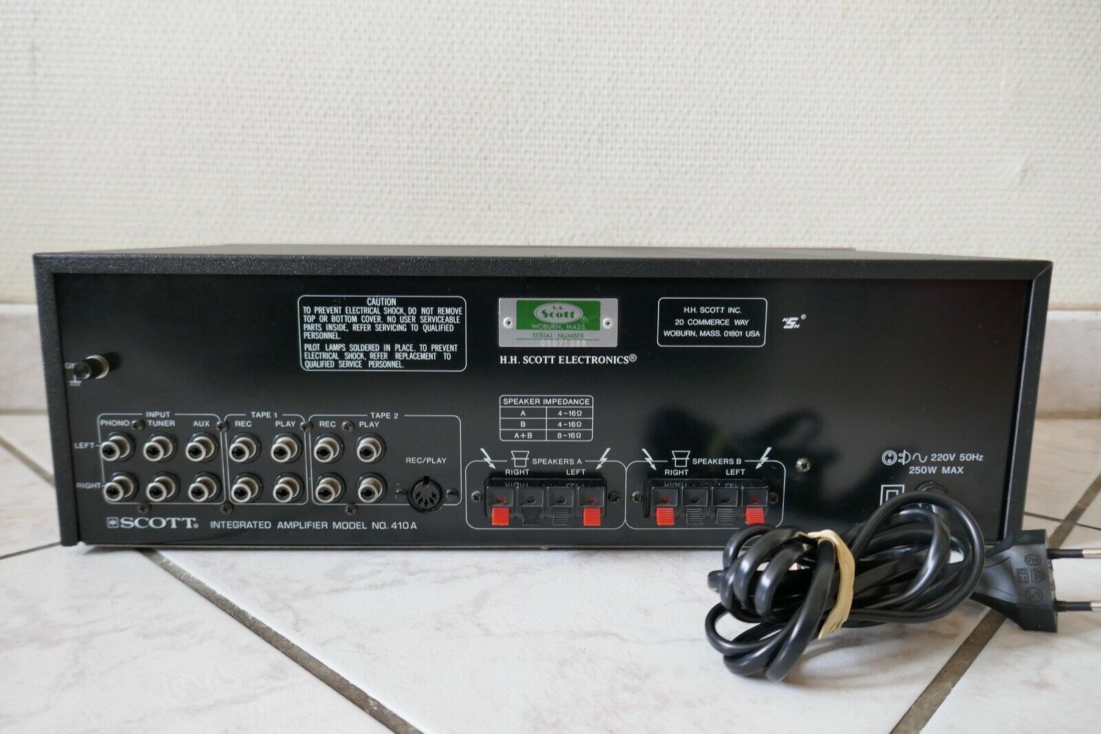 amplificateur amplifier scott 410A vintage occasion