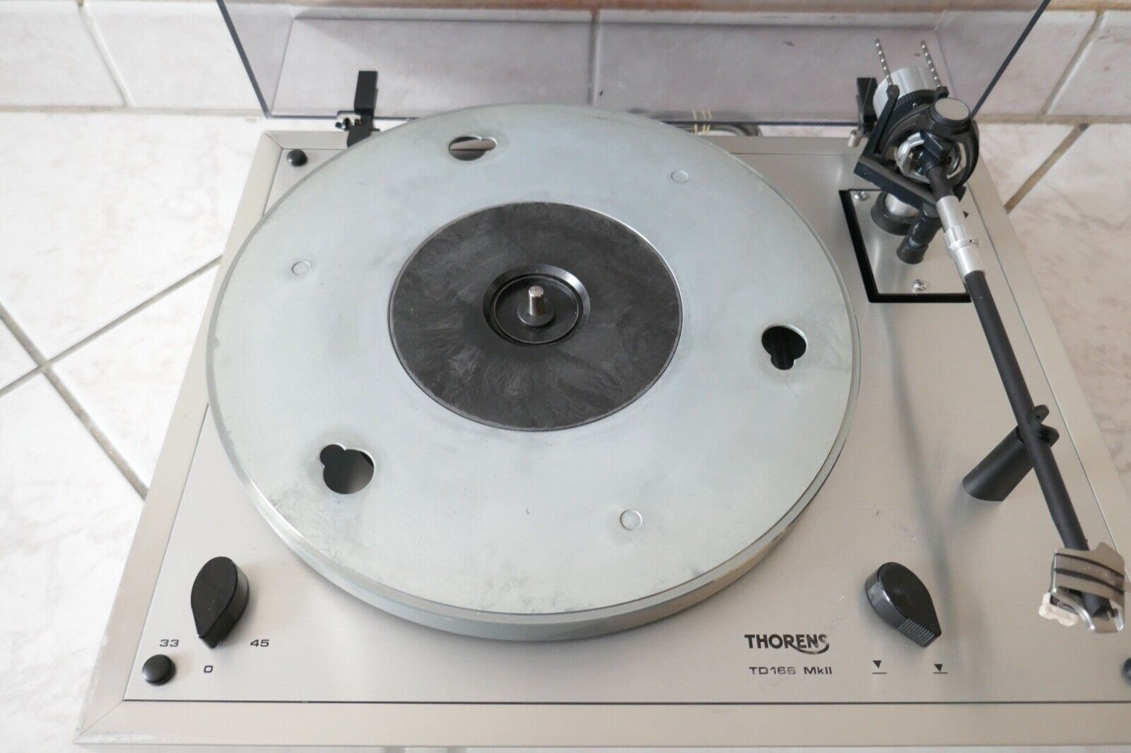 platine vinyle turntable thorens 166 MK II vintage occasion