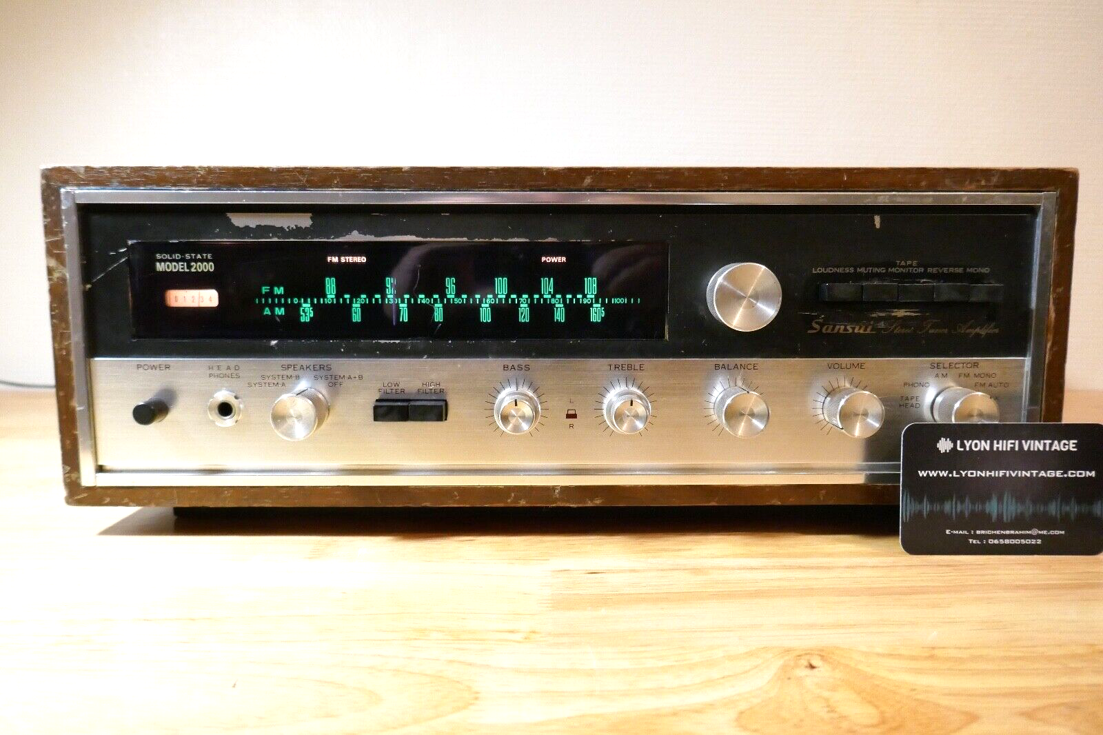 amplicateur amplifier sansei model 2000 vintage occasion