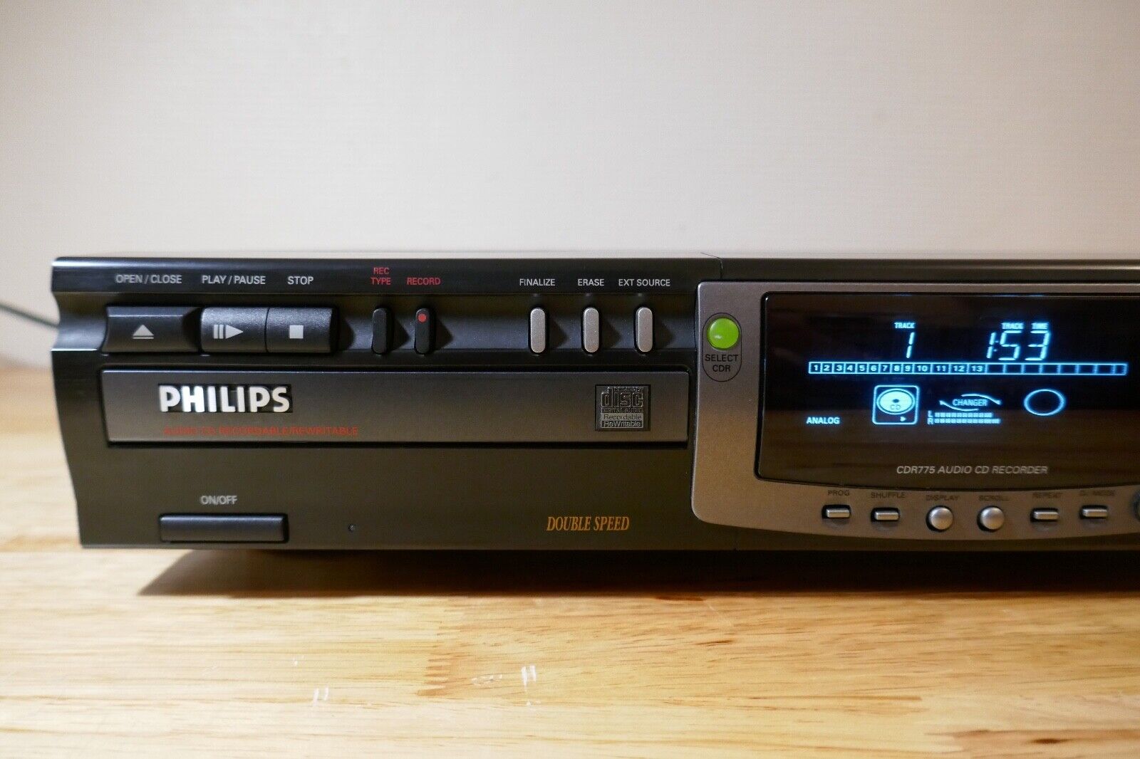 Lecteur Compact disc player recorder Philips CDR 775 vintage occasion