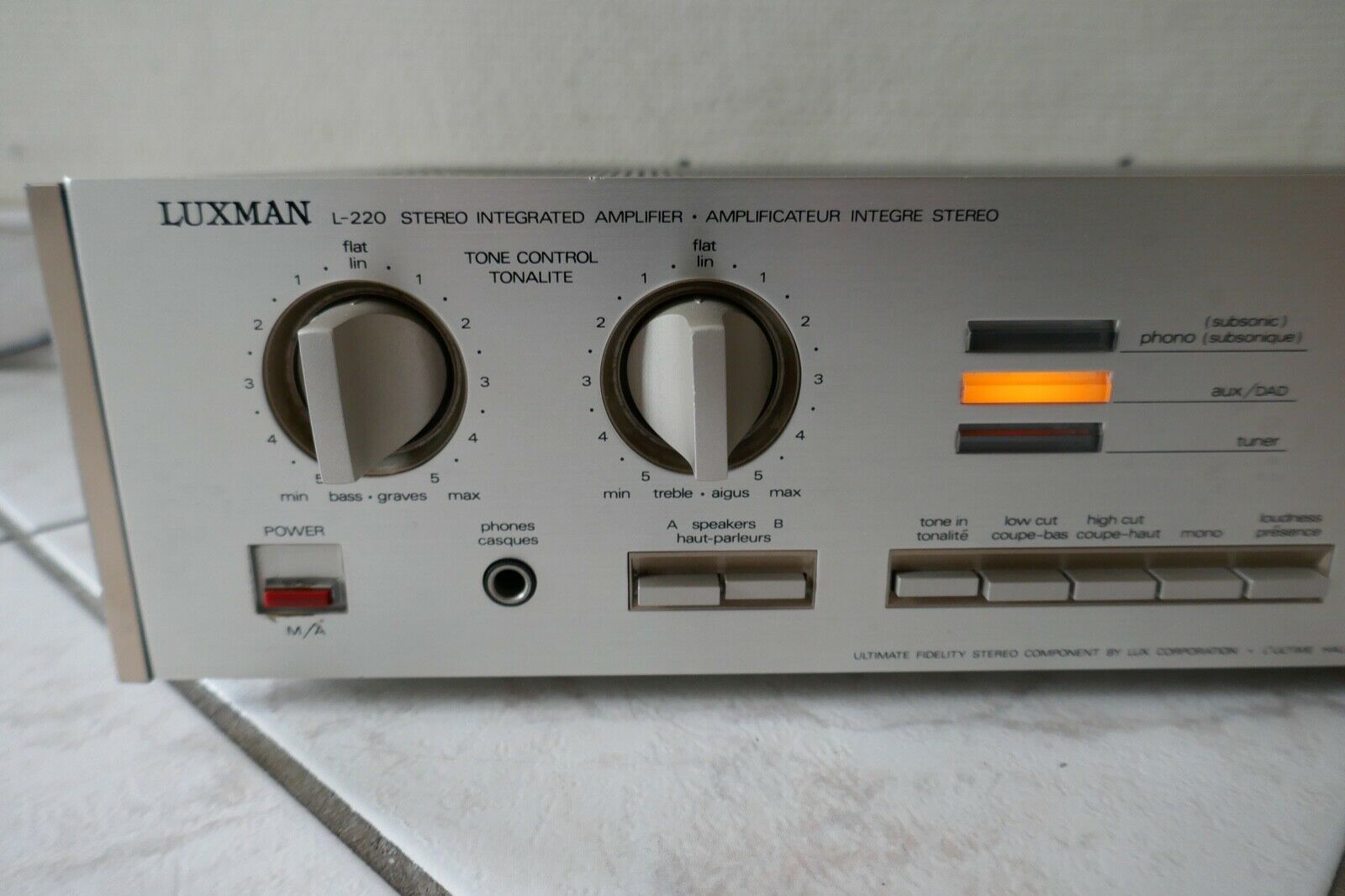 amplificateur amplifier luxman L-220 vintage occasion
