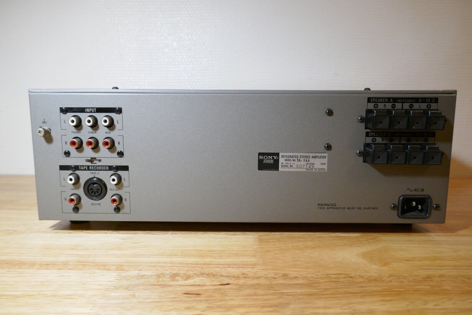 amplificateur amplifier Sony TA-F4A vintage occasion