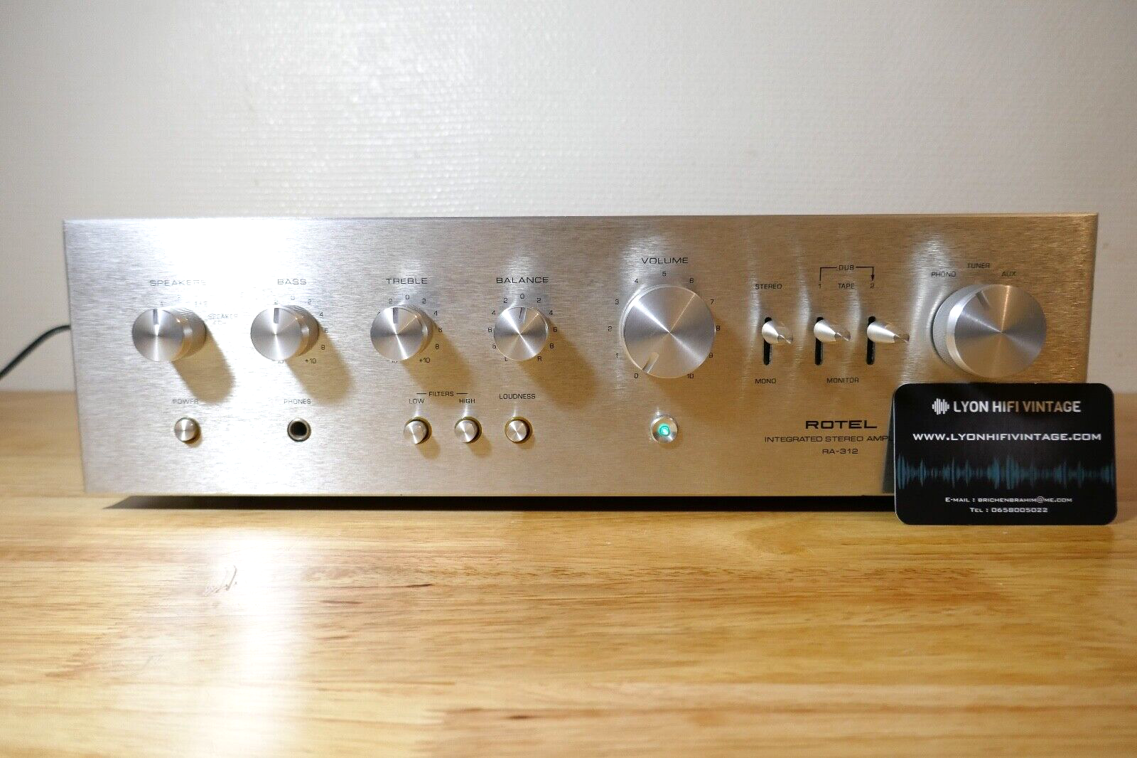 amplificateur amplifier Rotel RA-312 vintage occasion