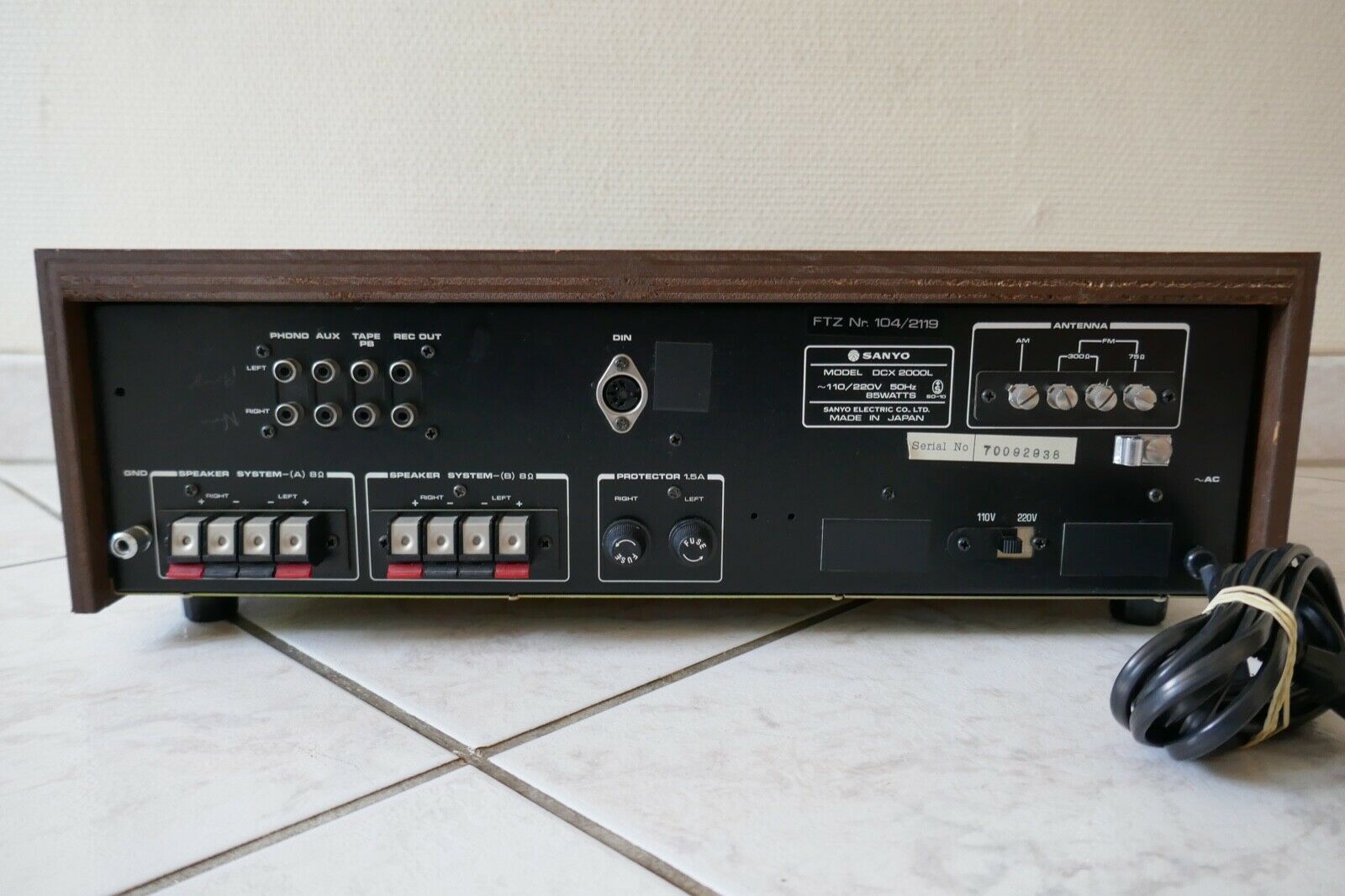 amplificateur amplifier sanyo DCX-2000L vintage occasion