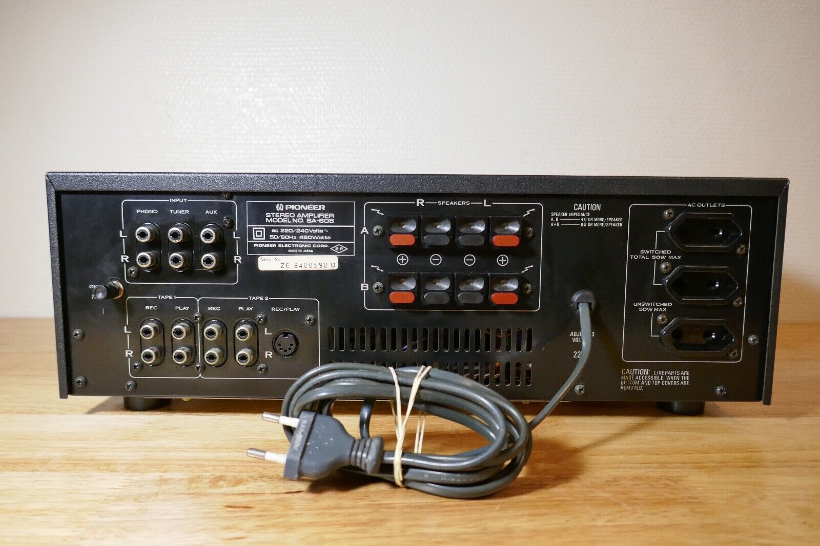 amplificateur amplifier Pioneer SA-608 vintage occasion