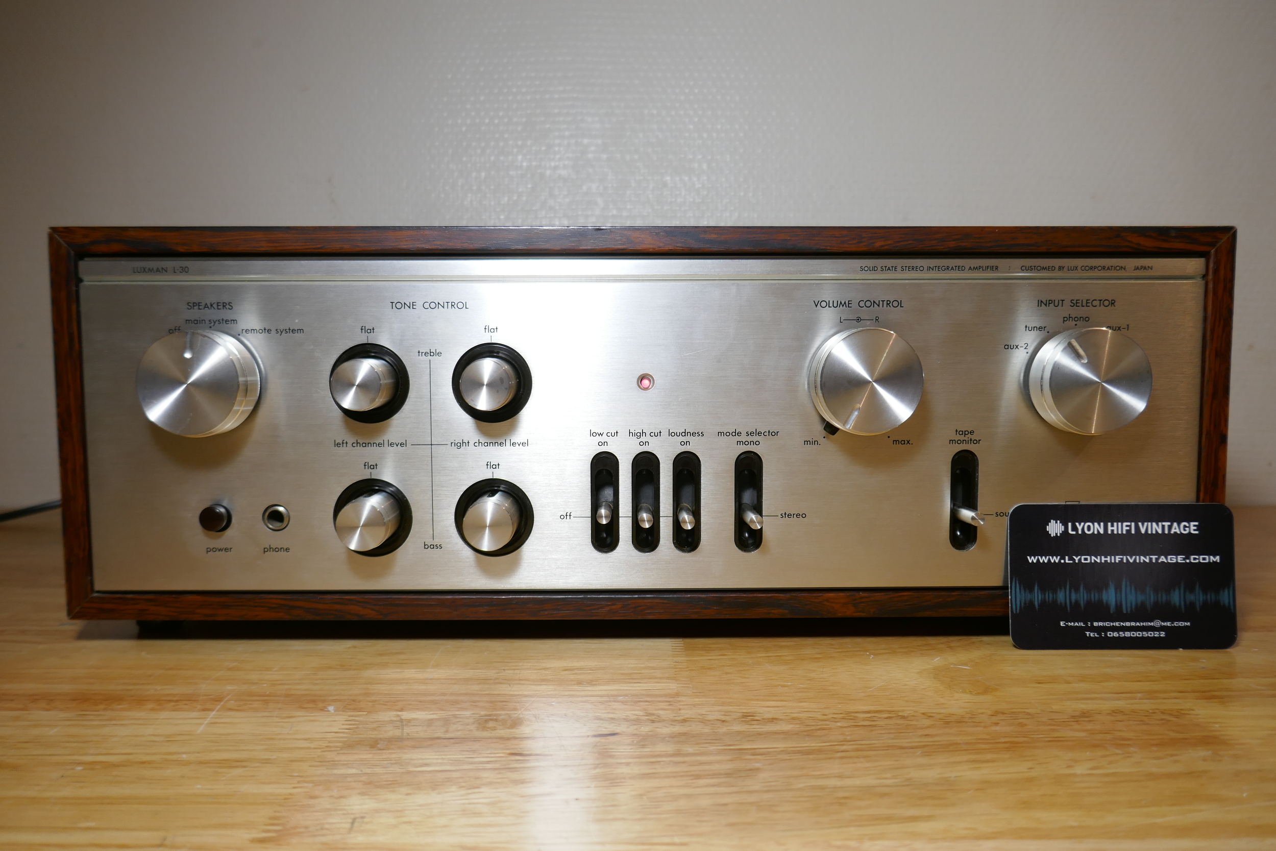amplificateur amplifier luxman l-30 vintage occasion