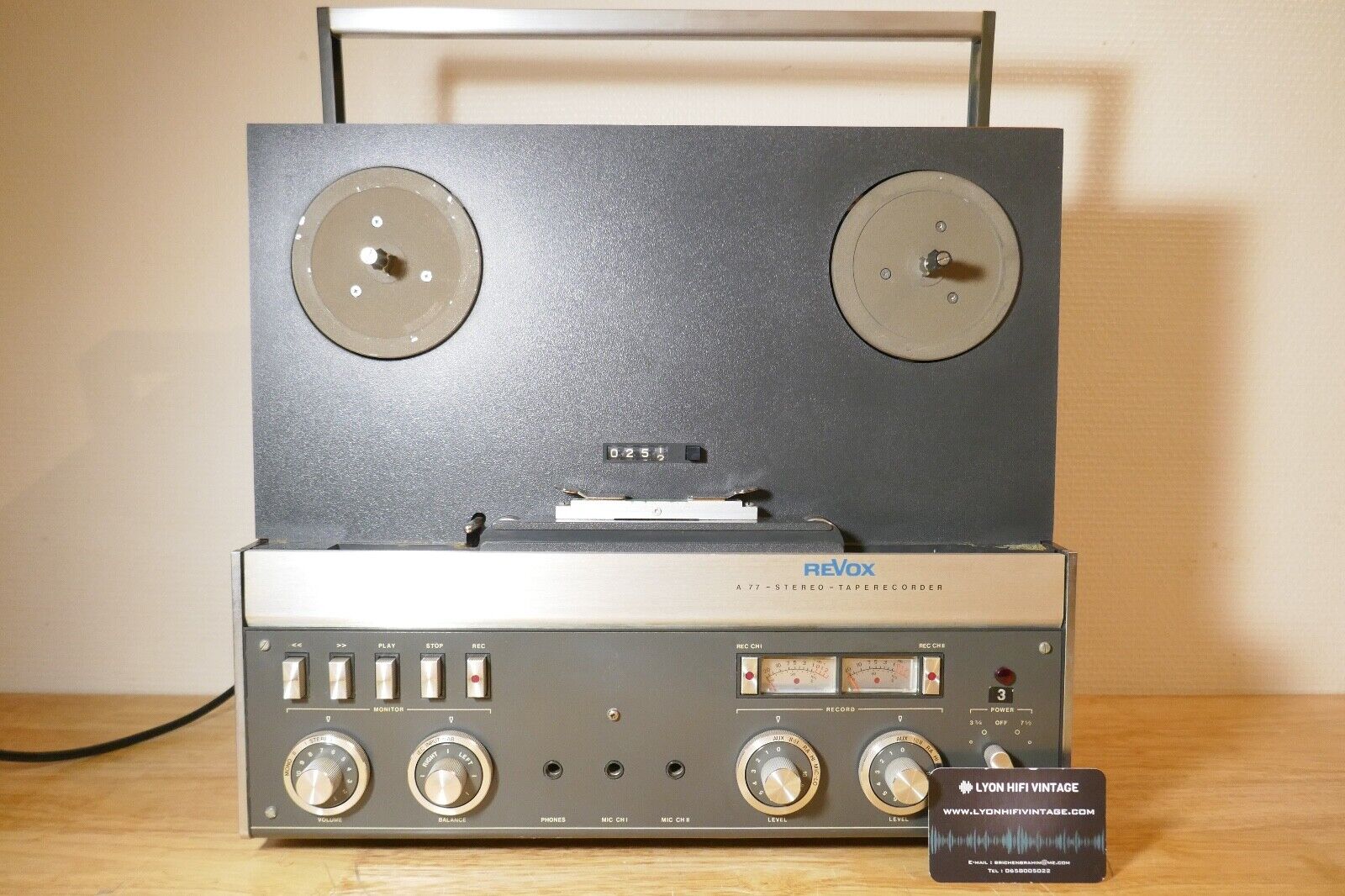 magnétophone tape recorder REVOX a77 vintage occasion