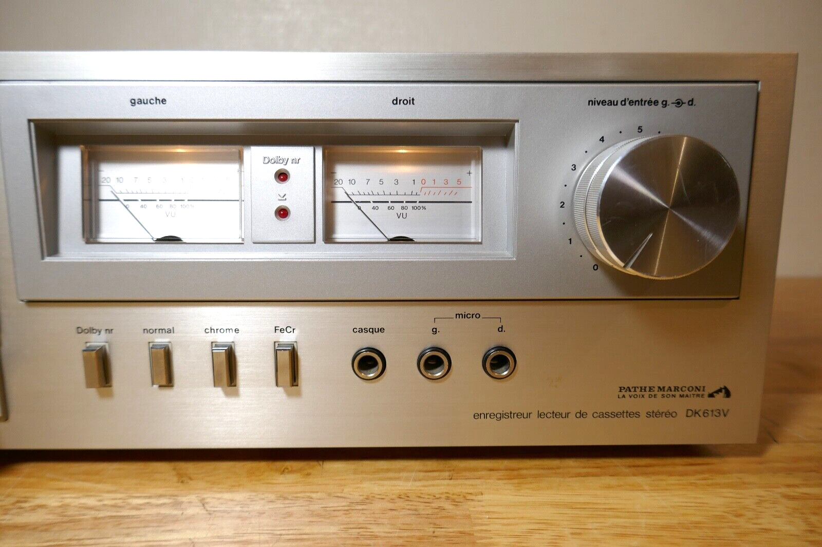 lecteur cassette tape deck pathe Marconi dk613v vintage occasion