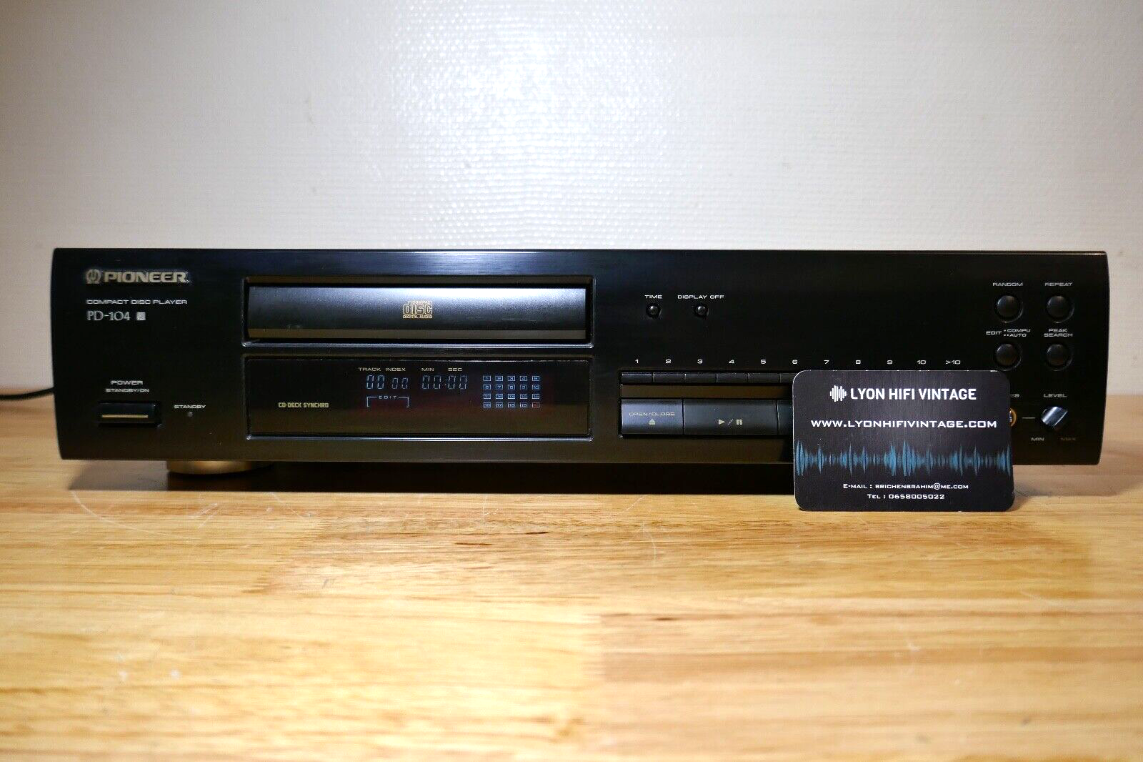 lecteur compact disc player pioneer pd-104 vintage occasion