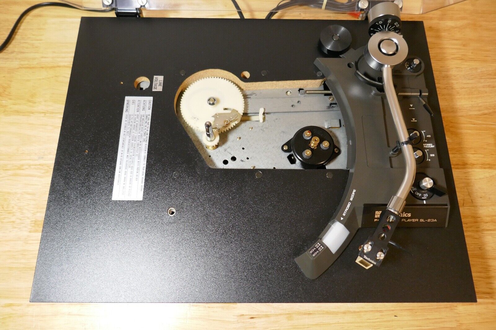platine vinyle turntable technics sl-23a vintage occasion