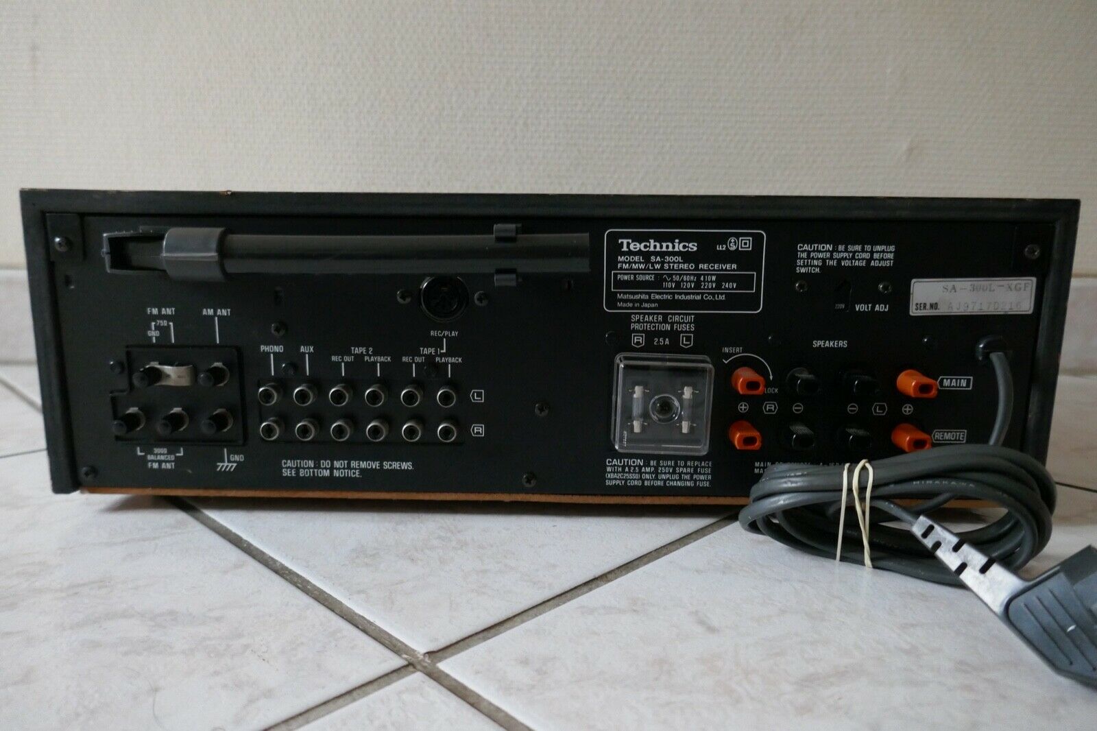 amplificateur amplifier technics SA-300L vintage occasion