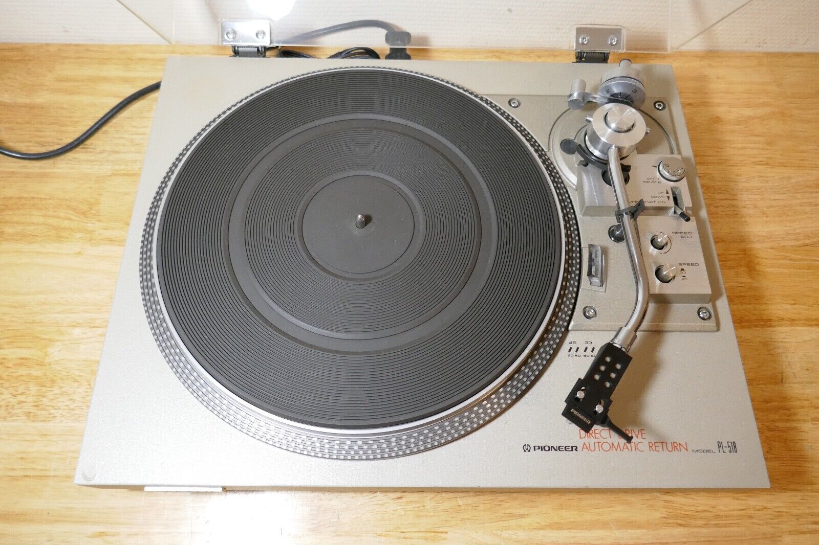 platine vinyle turntable pioneer pl-518 vintage occasion