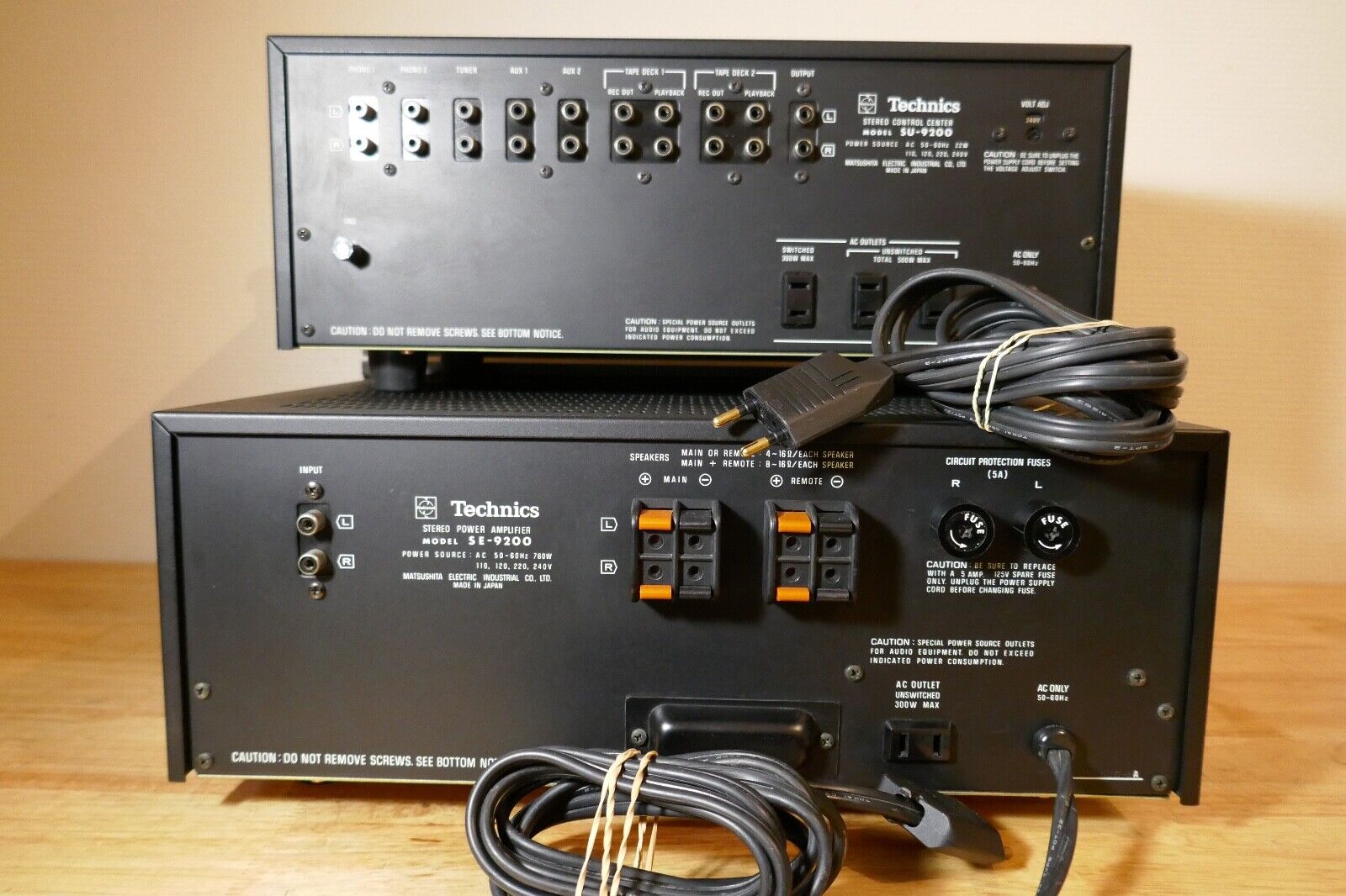 AMPLIFICATEUR + PRE AMPLIFICATEUR TECHNICS SE-9200 SU-9200 / VINTAGE ...