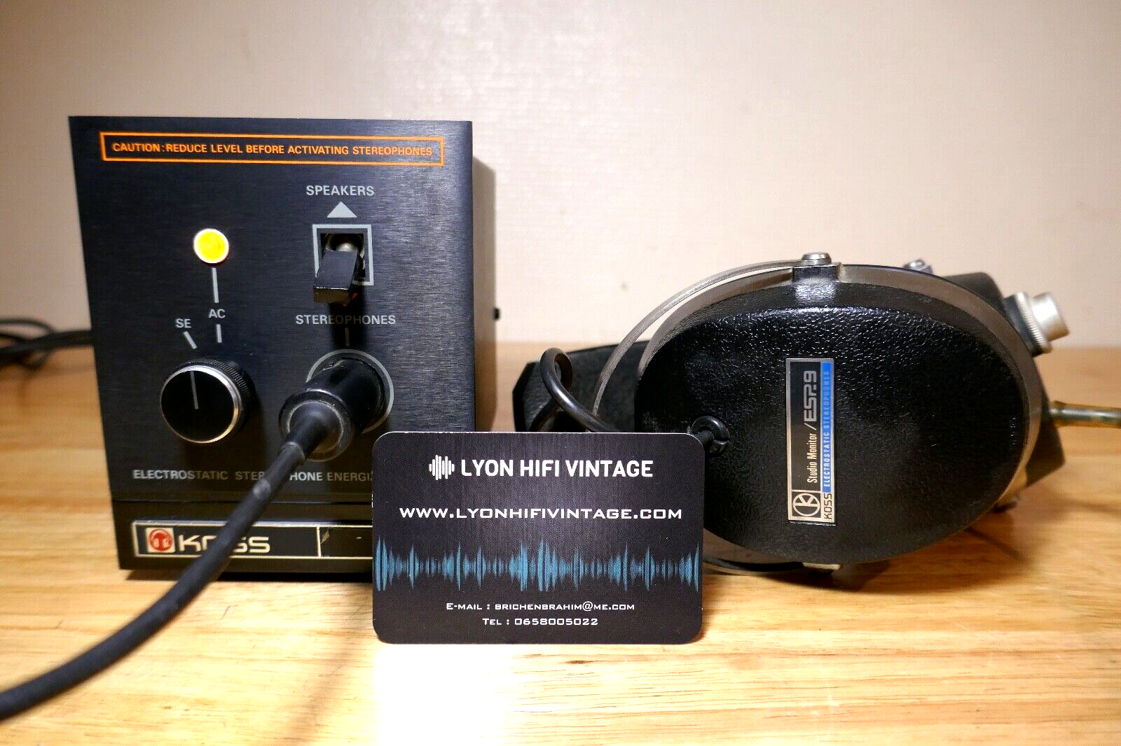 préamplificateur casque Koss /e.9 vintage occasion headphones