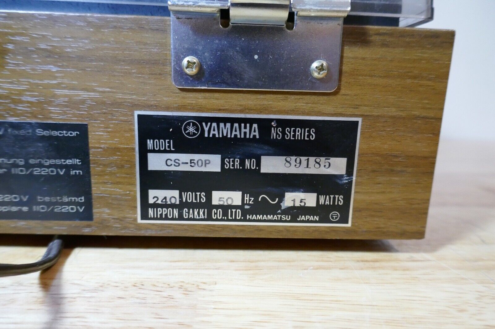 platine vinyle turntable yamaha cs-50p vintage occasion