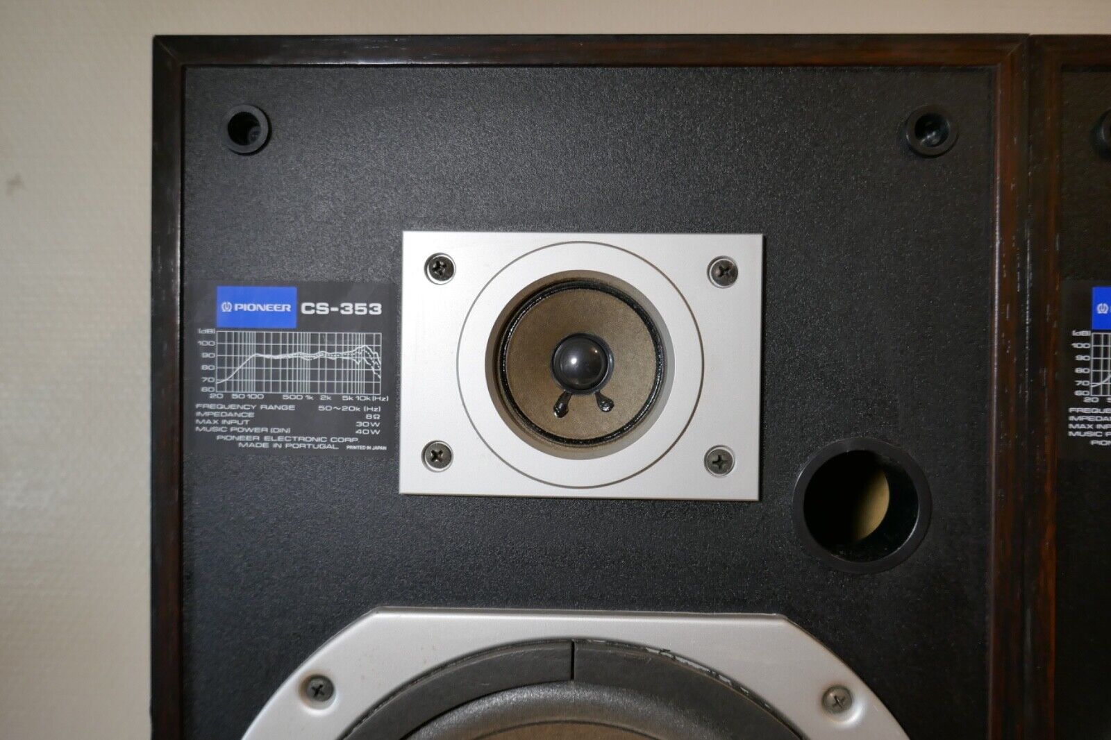 enceintes speakers Pioneer cs-353 vintage occasion