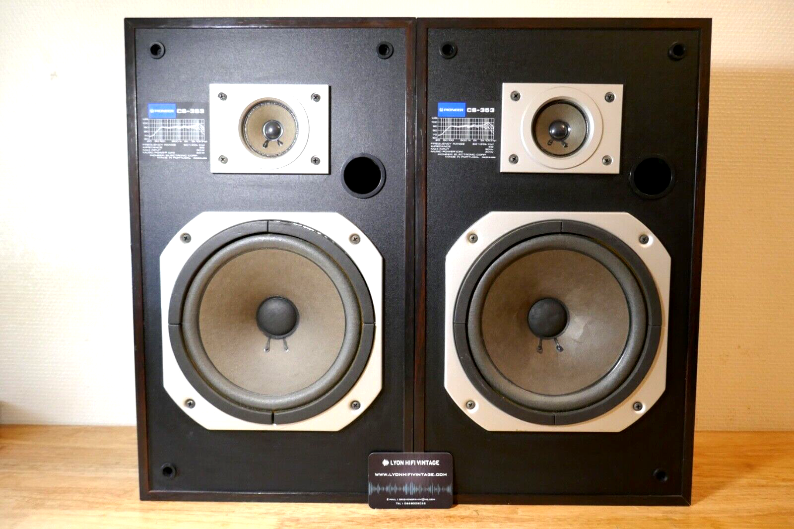 enceintes speakers Pioneer cs-353 vintage occasion