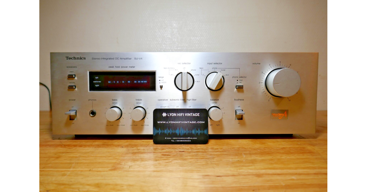 Ampli Vintage high-end TECHNICS SU-V4 Stereo Integrated DC Amplifier POUR PIECES | UK