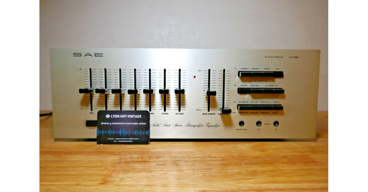 Préampli et ampli de puissance SAE 3000+220 | Vintage Note | Hi-Fi vintage en Belgique