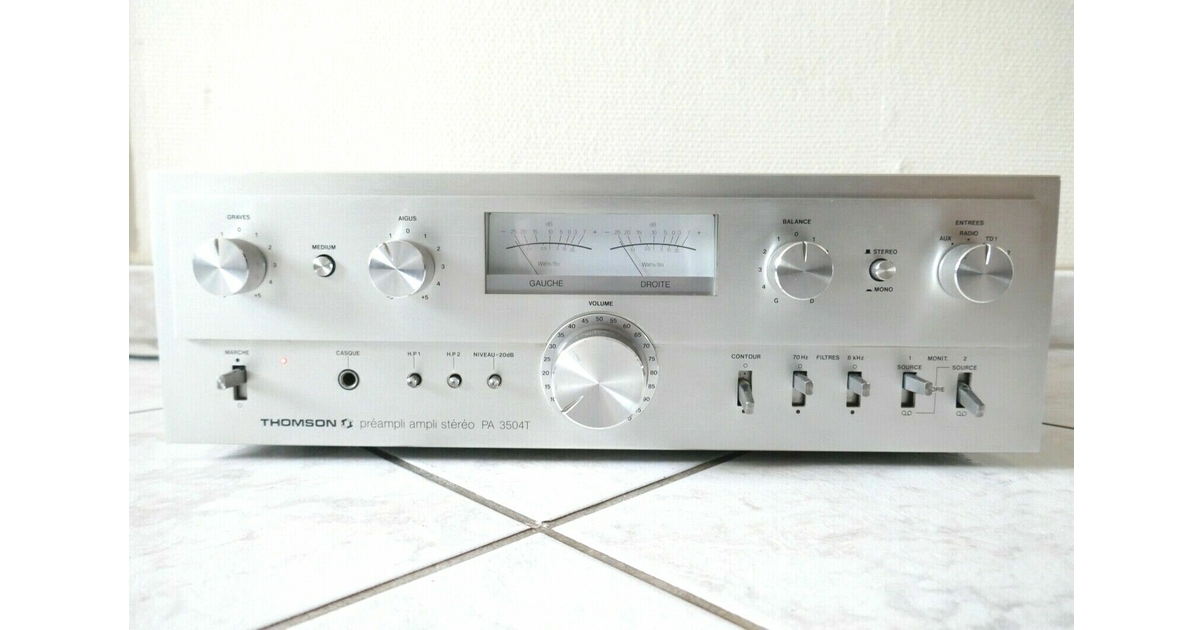 Amplificateur Stéréo Continental Edison PA 9718 - Vintage - Pour Réparation