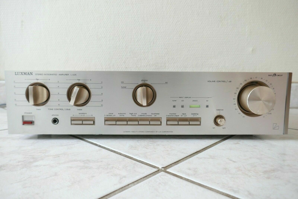 Amplificateur Intégré LUXMAN A-312 - Noir - Testé Et Fonctionnel - 7 Entrées / 4 Sorties