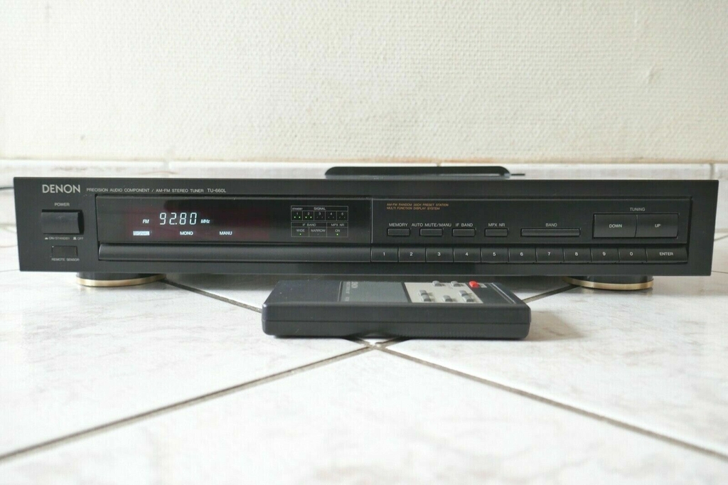 TUNER RADIO DENON PRECISION AUDIO COMPONENT AM-FM STEREO TUNER TU-660L ...