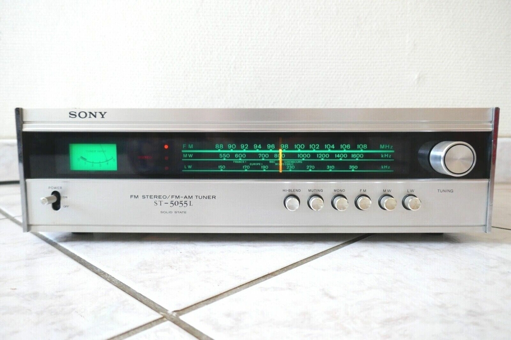 TUNER RADIO SONY FM STEREO / FMAM TUNER ST5055L SOLID STATE VINTAGE