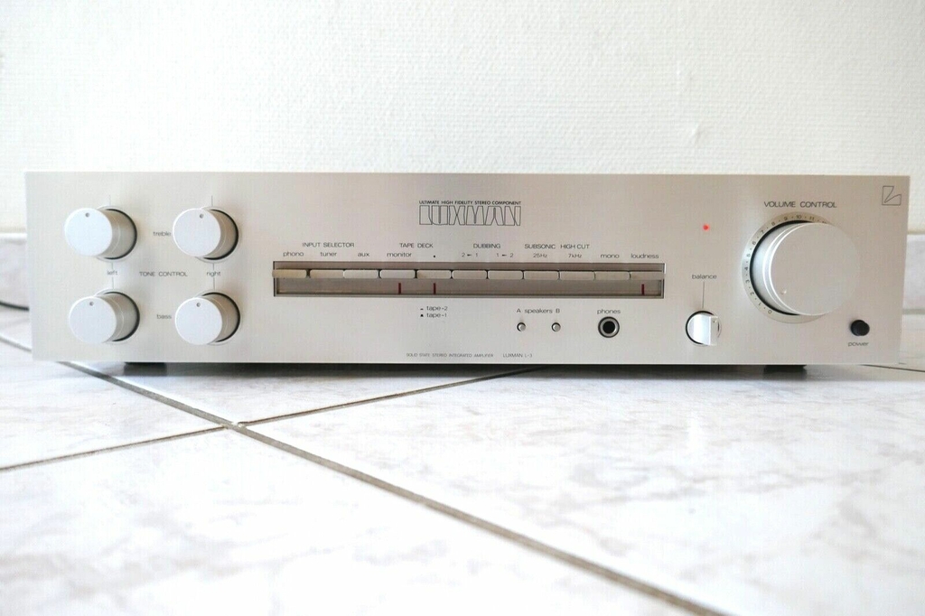 Amplificateur Intégré LUXMAN A-312 - Noir - Testé Et Fonctionnel - 7 Entrées / 4 Sorties