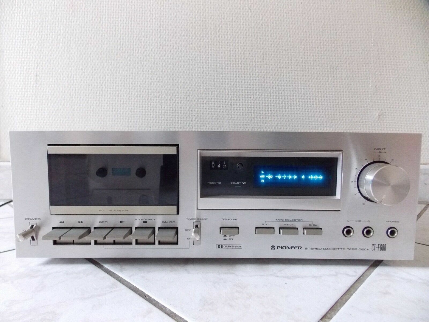 Platine Cassette Pioneer CT-506 Vintage Hi-Fi Japon + Notice D'utilisation