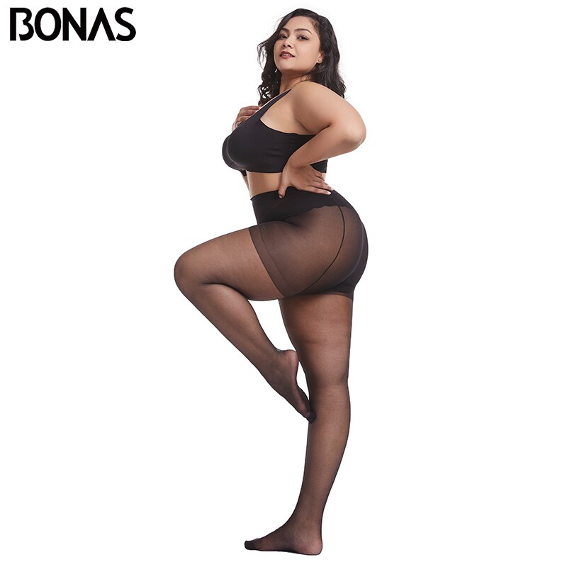 BONAS-collant-20D-Ultra-fin-pour-femmes-collant-grande-taille-120kg-Super-lastique-Sexy-en-Nylon