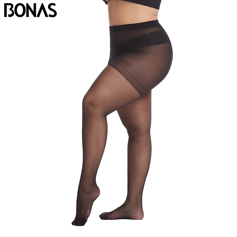 BONAS-collant-20D-Ultra-fin-pour-femmes-collant-grande-taille-120kg-Super-lastique-Sexy-en-Nylon