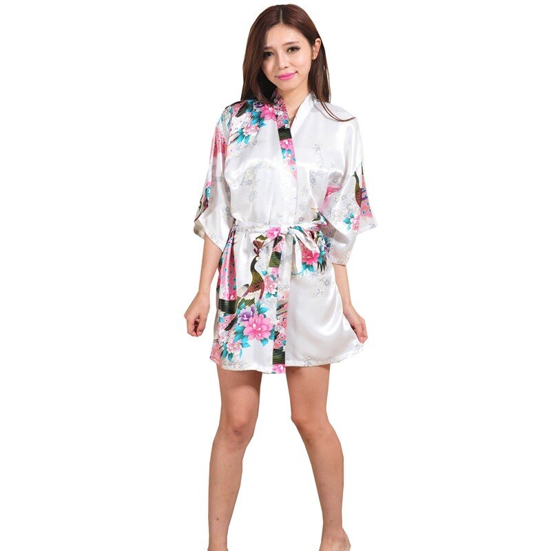 Robe-de-mari-e-en-soie-aussi-pour-demoiselles-d-honneur-motif-floral-kimono-peignoir-court