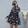 2021-nouveau-Automne-Hiver-Mode-Floral-Robe-Femmes-D-contract-Manches-Longues-Taille-Haute-L-che