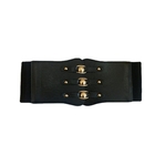 Ceinture-de-taille-Super-large-en-cuir-PU-pour-femme-Corset-lastique-amincissant-blanc-et-noir