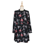 2021-nouveau-Automne-Hiver-Mode-Floral-Robe-Femmes-D-contract-Manches-Longues-Taille-Haute-L-che