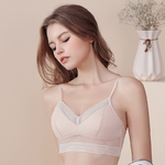 Nouveau-Sexy-Bas-Dos-Bralette-Dames-U-Dos-Nu-Invisible-Soutien-Gorge-En-Dentelle-Pois-Maille