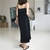 Robe-de-soir-e-large-et-sexy-longue-noire-col-en-v-sans-manches-maxi-pour