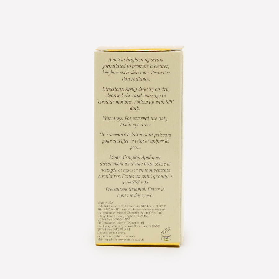 LIGHTENUP ANTI-AGING LIGHTENING SERUM 30ML OM11006 Box Back