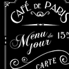 Lé de papier peint - 7009 - Café de Paris