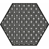 Tapis vinyle Hexagonal Andalouz Hexa B&W