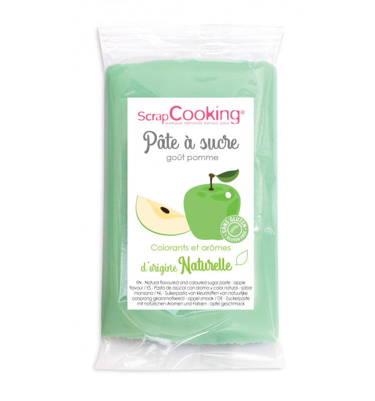 Colorant alimentaire vert arôme pomme + Poudre alimentaire irisée