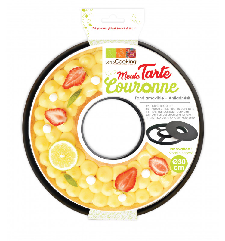 Moule tarte couronne / à trou antiadhésif