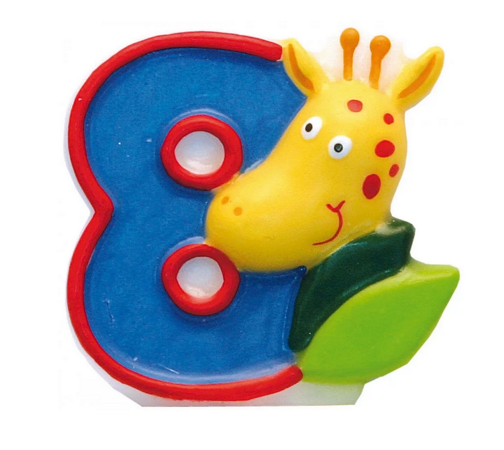 bougie 8 girafe