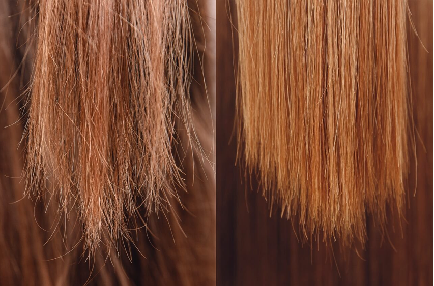 Antes e depois óleo argan borabella