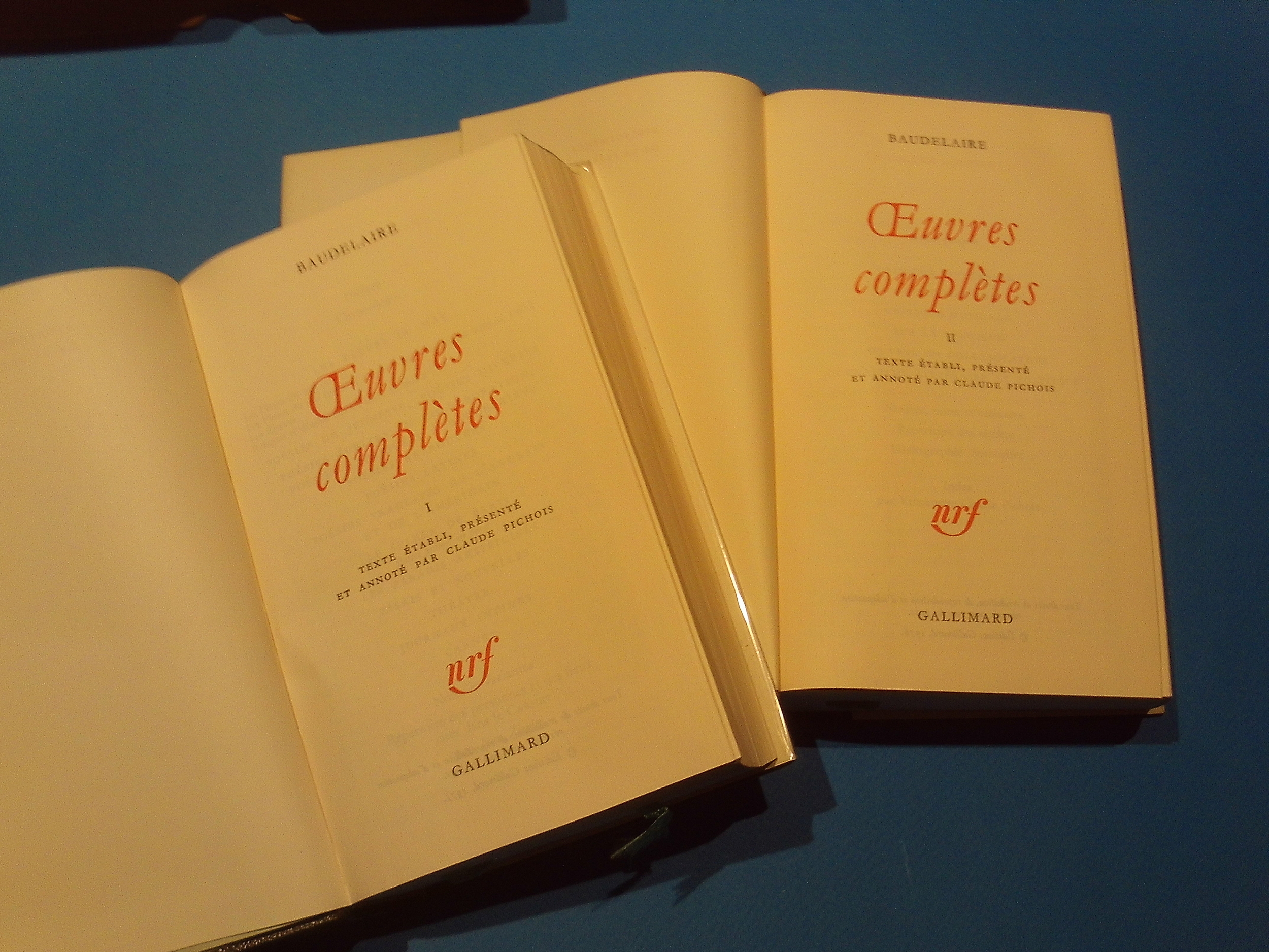Oeuvres complètes I & II, tomes 1 & 2, Charles Baudelaire, La