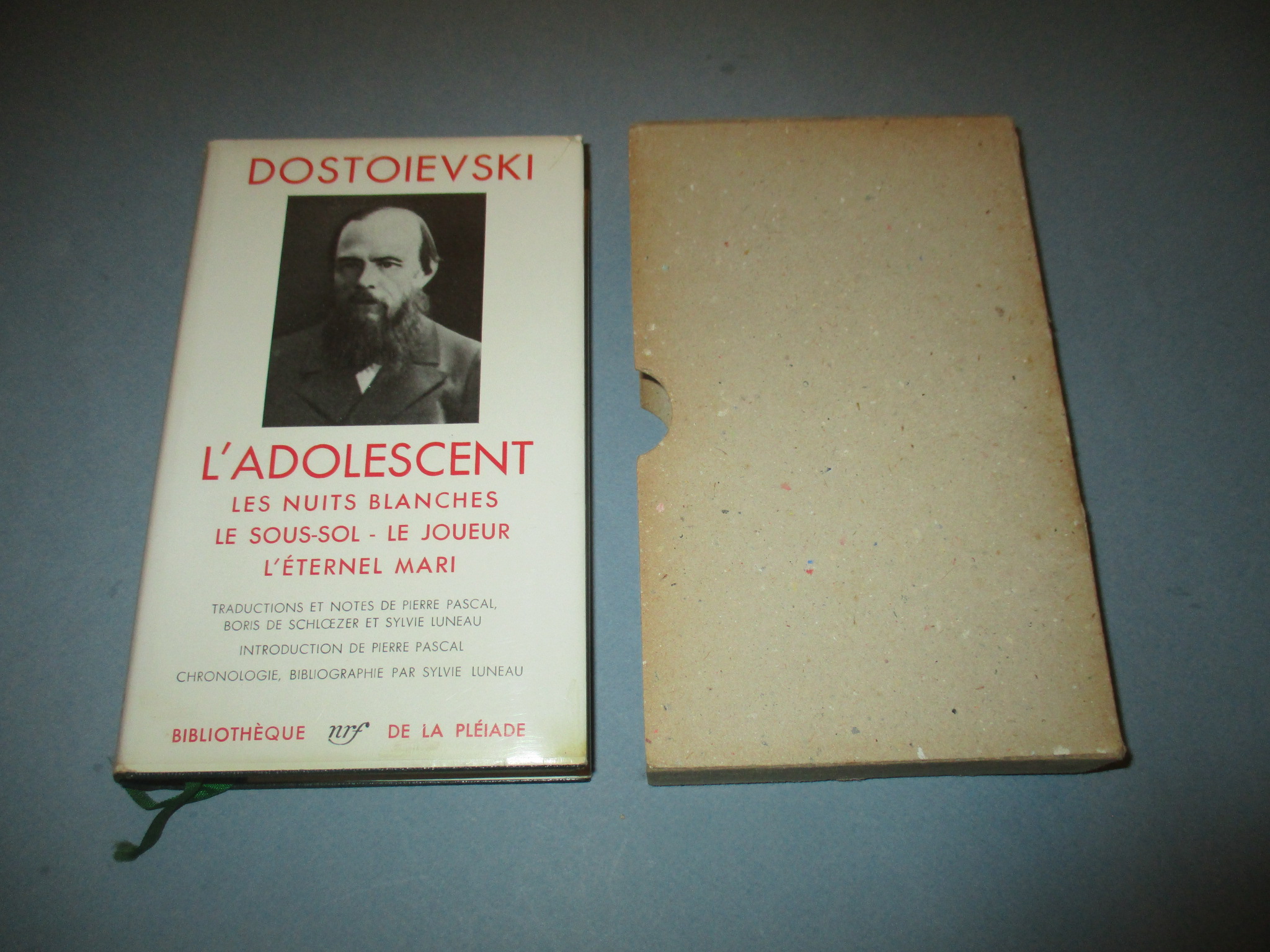 L\'adolescent, Les nuits, blanches, Le joueur, Dostoievski, La Pléiade 1956