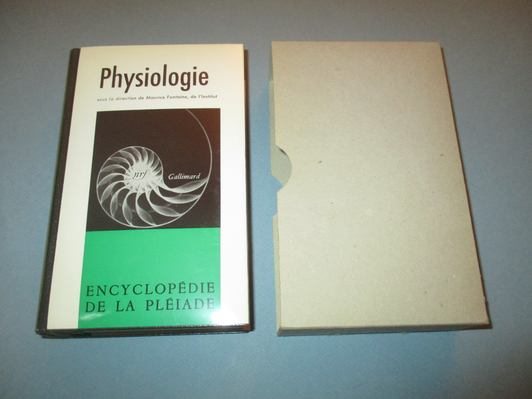 Physiologie, Encyclopédie de la Pléiade 1969
