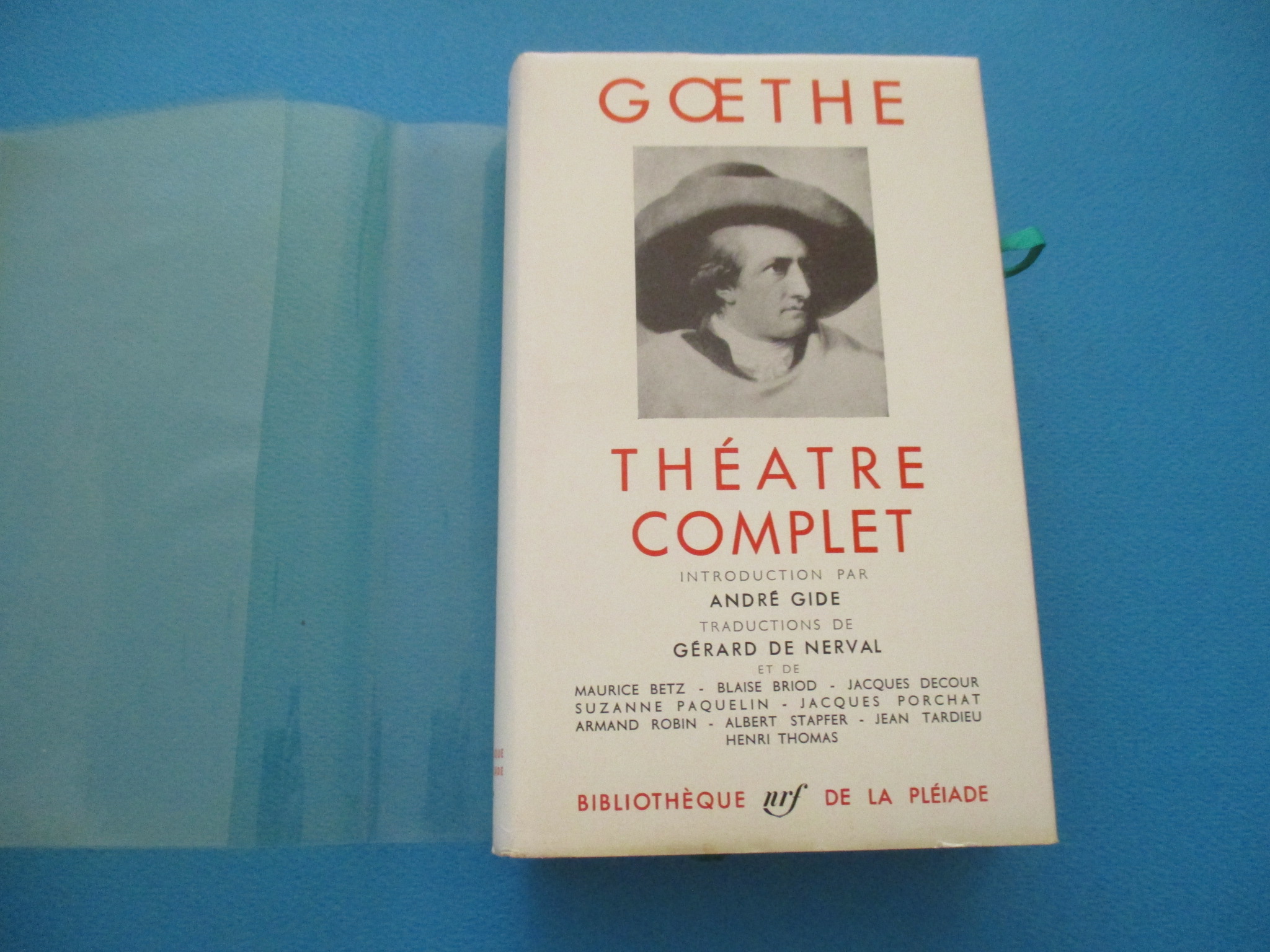 Théâtre complet, Goethe, La Pléiade 1958