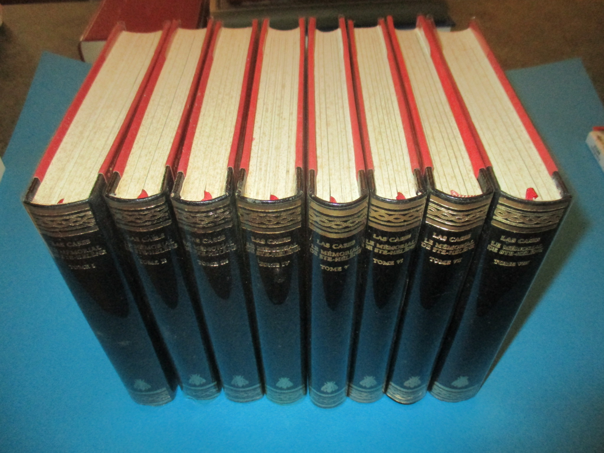 Le Mémorial de Sainte Hélène en 8 volumes par le Comte de Las Cases, Edition de luxe nominative et numérotée